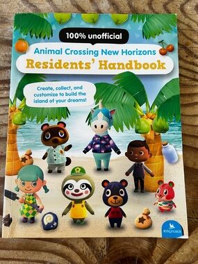 Animal Crossing New Horizons Residents' Handbook - Bright Blue & Green Cover